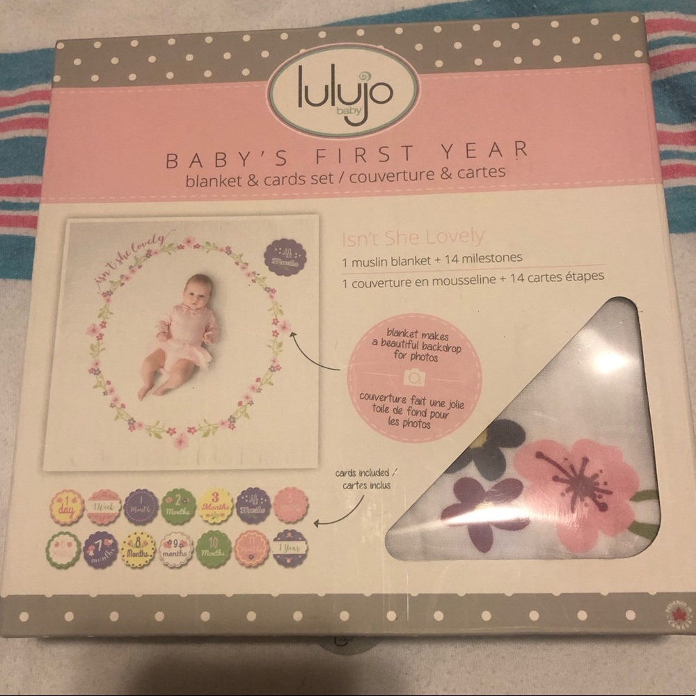 Milestone blanket “Isn’t she lovely”